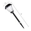 Nature Spring Set of 8 Solar Path 16-inch Stainless Steel Outdoor Stake Lighting for Garden, Landscape (Black) 282370VAW